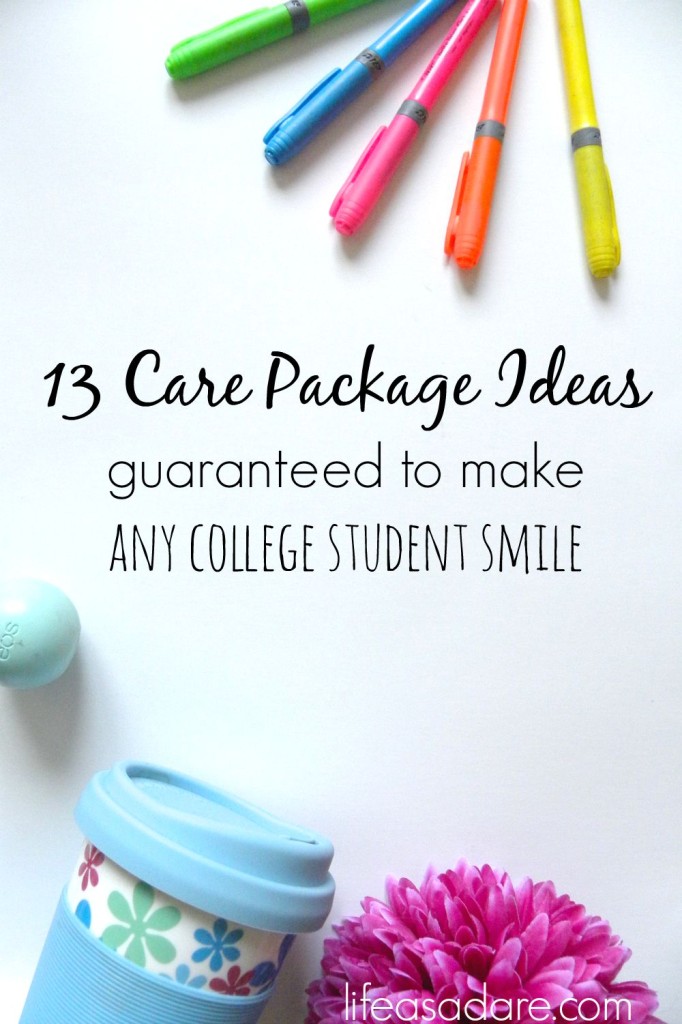 13 College Care Package Item Ideas Life as a Dare