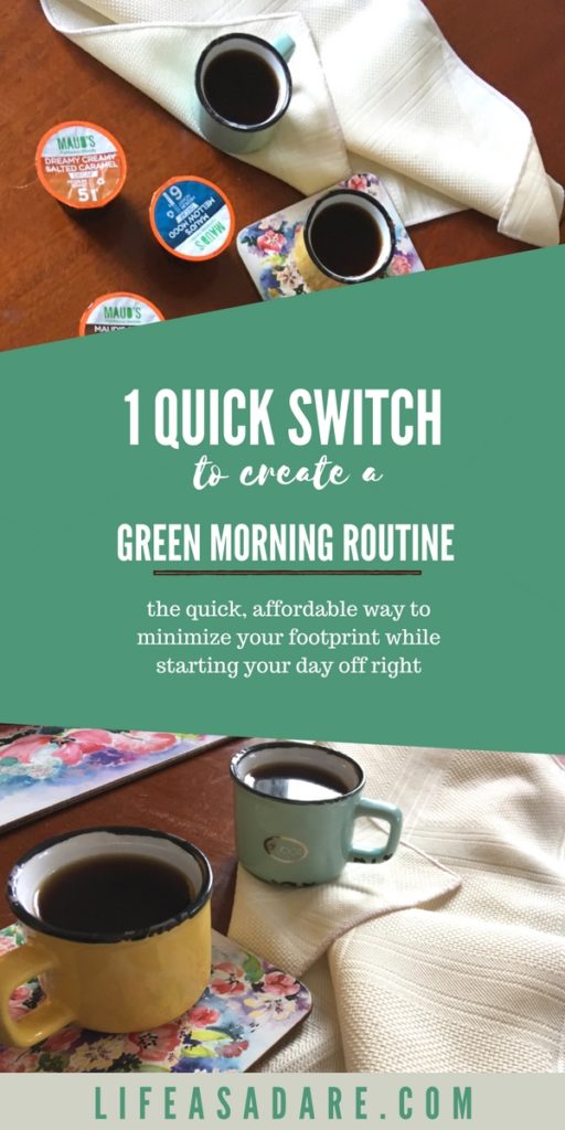 Tired of creating waste every day? Check out this ONE eco-friendly coffee switch you can make to make your morning routine more environmentally-friendly! 