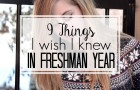 Starting college this year? Here are some great freshman tips for you: 9 things I wish I knew in my freshman year!